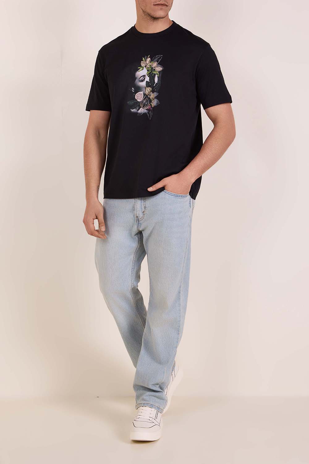 חולצת טי עם הדפס